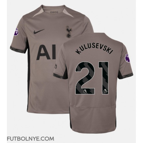 Camiseta Tottenham Hotspur Dejan Kulusevski #21 Tercera Equipación 2023-24 manga corta